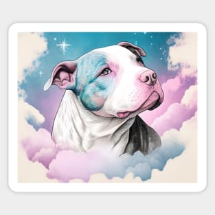 Pit Bull In Heaven Sticker